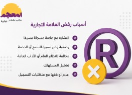 أسباب رفض العلامة التجارية في السعودية