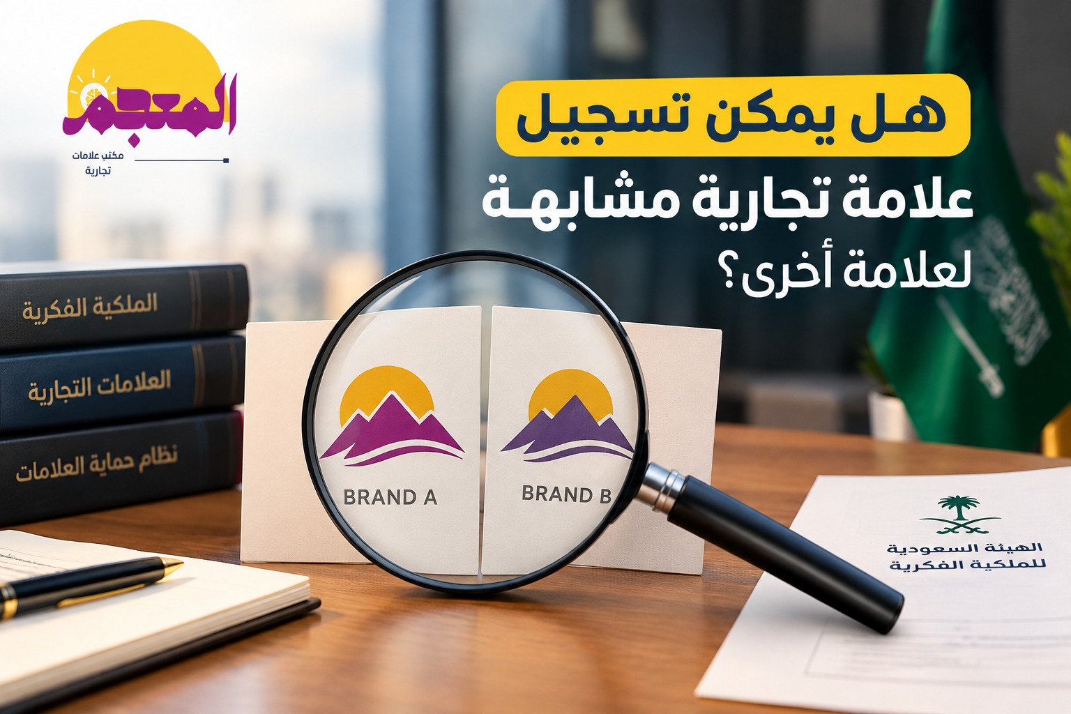 هل يمكن تسجيل علامة تجارية مشابهة لعلامة أخرى؟